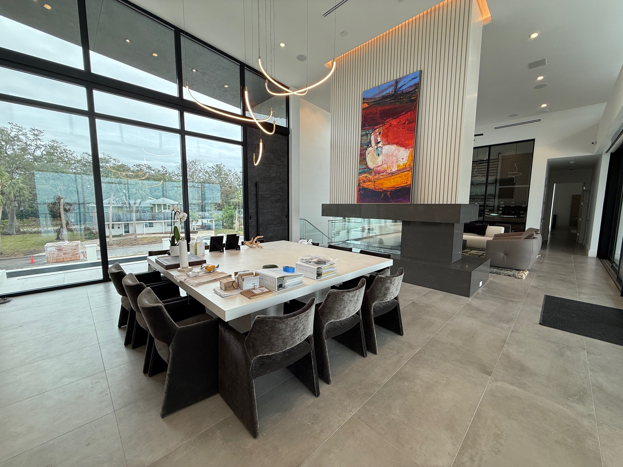Stone table tops furniture applications